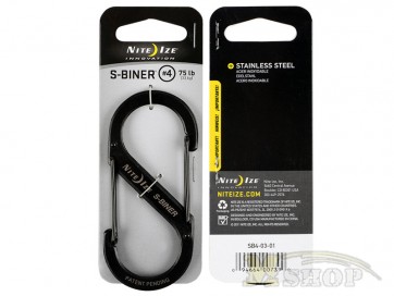 Karabin S-Biner #4 Črn Nerjaveče Jeklo