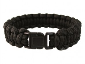 Paracord zapestnica 15mm - BK