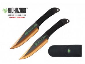 Set 2 nožev Zombie Black/Gold
