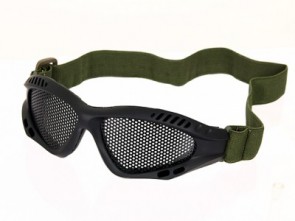 Zaščitna Očala z Jekleno mrežo - Črna